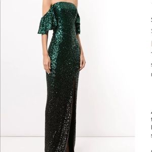 Marchesa Notte Ombre Sequin Column Gown.